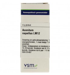 VSM Aconitum napellus LM12 4 gram globuli