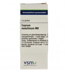 VSM Cuprum metallicum MK 4 gram globuli