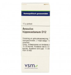 VSM Aesculus hippocastanum D12 10 gram globuli