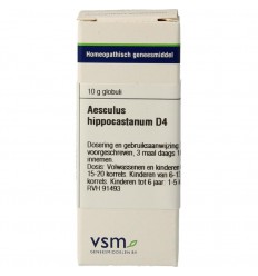 VSM Aesculus hippocastanum D4 10 gram globuli