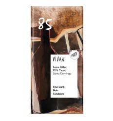 Vivani Chocolade puur delicaat 85% Santo Domingo biologisch 100 gram