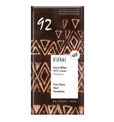 Vivani Chocolade puur delicaat 92% Panama biologisch 80 gram