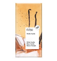 Vivani Chocolade wit vanille biologisch 80 gram