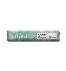 Vivani Chocolate To Go crunchy coconut vegan biologisch 35 gram