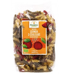 Primeal Organic fusilli 3 kleur tarwe quinoa 500 gram
