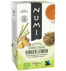 Numi Green tea ginger lemon biologisch 16 zakjes