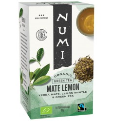 Numi Green tea mate lemon biologisch 18 zakjes