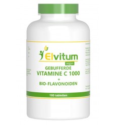 Elvitum Gebufferde vitamine C 1000 mg 180 tabletten