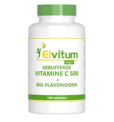 Elvitum Gebufferde vitamine C 500 mg 180 tabletten