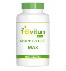 Elvitum Groente en fruit max 120 kauwtabletten