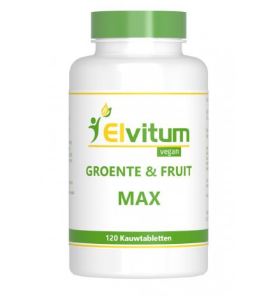 Supplementen Elvitum Groente en fruit max 120 kauwtabletten kopen