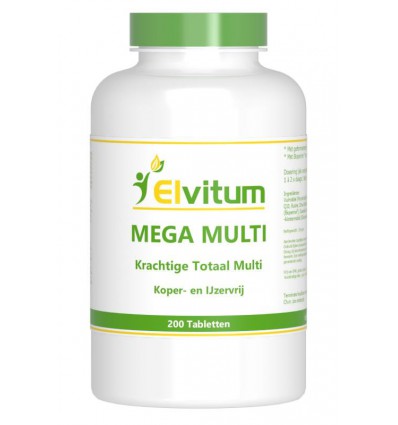 Multivitamine Elvitum Mega multi 200 tabletten kopen