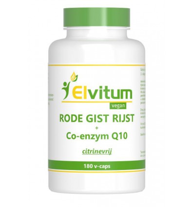 Co-enzym Q10 Elvitum Rode gistrijst + Q10 180 capsules kopen