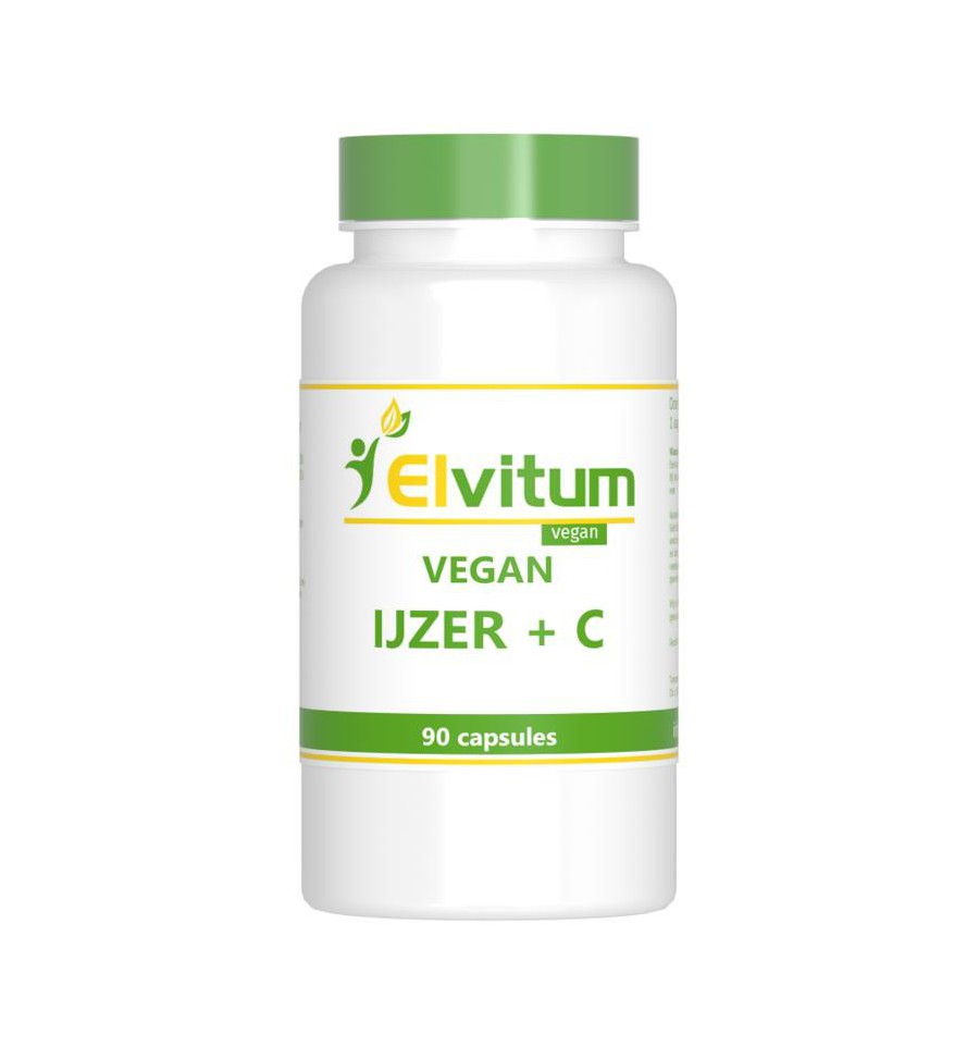 Elvitum Vegan IJzer + C Capsules 90VCP