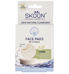 Skoon face pads re-usable 2-sided 7 stuks