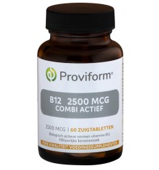 Proviform Vitamine B12 2500 mcg combi actief 60 smelttabletten