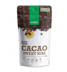 Purasana Cacao nibs gezoet met panela biologisch 200 gram