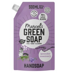 Marcels Green Soap Handzeep lavendel & rozemarijn navul 500 ml