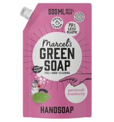 Marcels Green Soap Handzeep patchouli & cranberry navul 500 ml