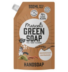 Marcels Green Soap Handzeep sandelhout & kardemom navul 500 ml