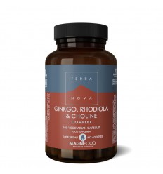 Terranova Ginkgo, rhodiola & choline complex 100 vcaps