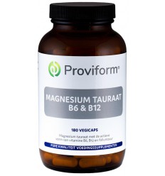 Proviform Magnesium tauraat B6 & B12 180 vcaps