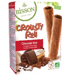 Bisson Crousty roll pure chocolade 125 gram
