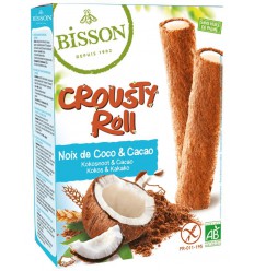 Bisson Crousty roll kokos cacao 125 gram
