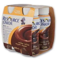Resource Junior chocolade 200 ml 4 stuks