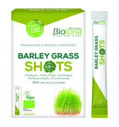 Biotona Barley grass raw shots 2.2 gram 20 stuks