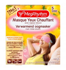 Megrhythm Warm oogmasker citrus/yuzu 5 stuks