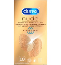 Durex Nude extra lube condooms 10 stuks