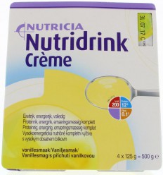 Nutridrink Creme vanille 125 gram 4 stuks