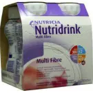 Nutridrink Multi fibre aardbei 200 ml 4 stuks