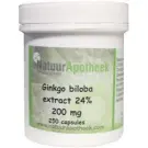 Natuurapotheek Ginkgo biloba 24% 200 mg 250 capsules