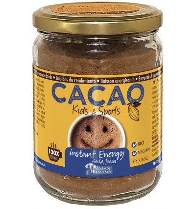 Cacaopoeder Aman Prana Cacao kids & sport biologisch 390 gram kopen