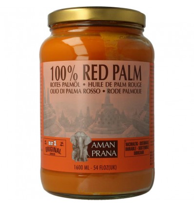 Plantaardige olie Aman Prana Rode palm olie biologisch 1600 ml kopen