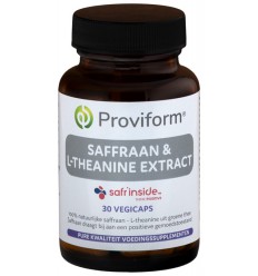 Proviform Saffraan 30 mg active & theanine extract 30 vcaps