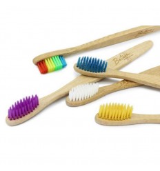 Betereproducten Bamboe tandenborstel voor volwassenen regenboog
