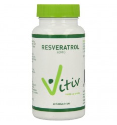 Vitiv Resveratrol 40 mg 60 tabletten kopen