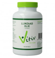 Vitiv Lijnzaadolie 1000 mg 100 softgels