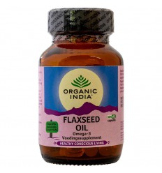 Organic India Flax seed oil vegan 60 capsules