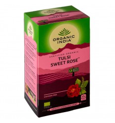 Organic India Tulsi sweet rose thee biologisch 25 stuks
