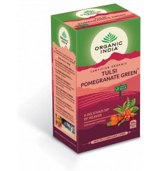 Organic India Tulsi pomegranate green thee biologisch 25 zakjes