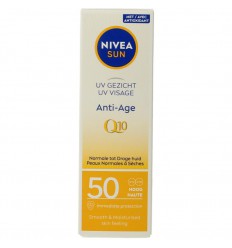 NIVEA SUN Gezichtszonnecrème Anti-Age Q10 SPF50 50 ML