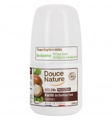 Douce Nature Deodorant roll on met karite sheabutter 24h biologisch 50 ml