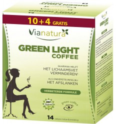 Vianatura Green light coffee 10+4 gratis 14 zakjes