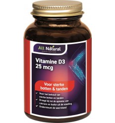 All Natural Vitamine d3 25 mcg 300 capsules