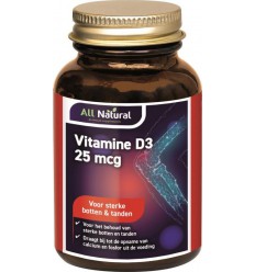 All Natural Vitamine d3 25 mcg 90 capsules