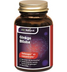 All Natural Ginkgo biloba one a day 60 capsules